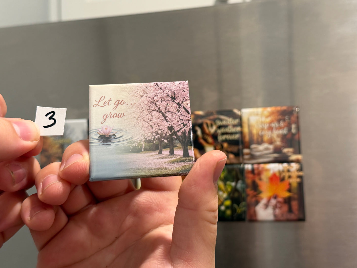 Fall Collection Photo Magnets (2x2”) – Handmade Autumn Décor | Cozy Seasonal Gift | Soul Snap Magnets