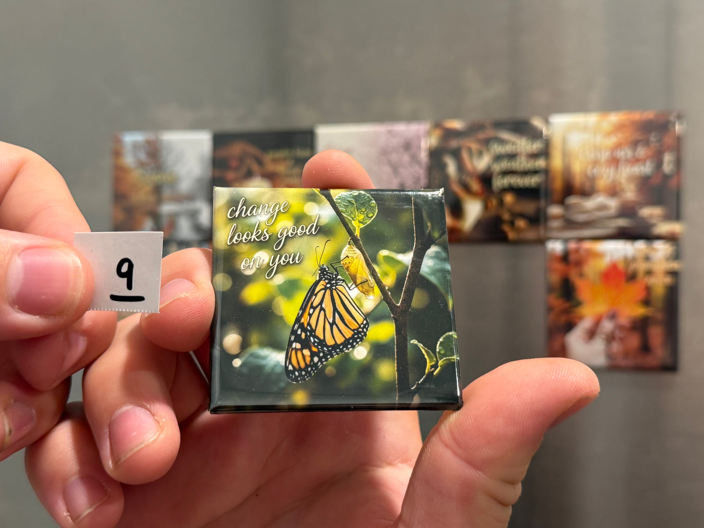 Fall Collection Photo Magnets (2x2”) – Handmade Autumn Décor | Cozy Seasonal Gift | Soul Snap Magnets